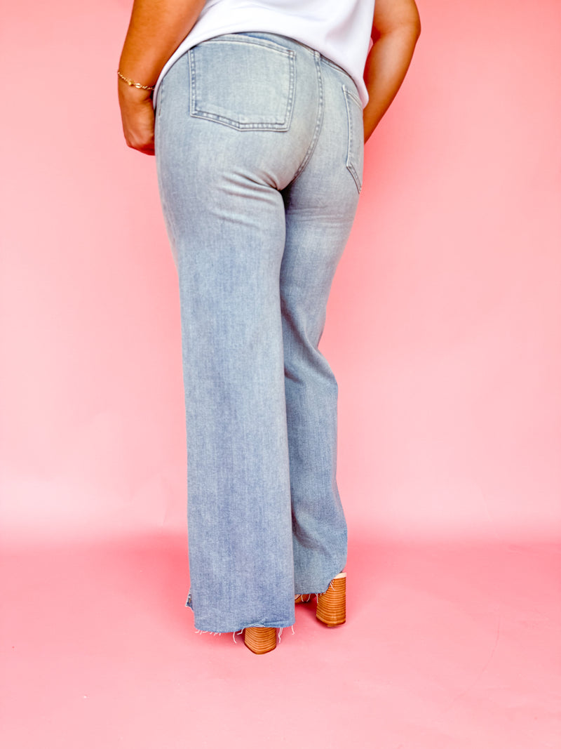 Kut- High Rise Meg Side Slit Jeans