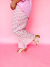 Clueless Pink Houndstooth Trousers