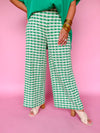 Clueless Green Houndstooth Trousers