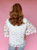 Flowers in Lace Top