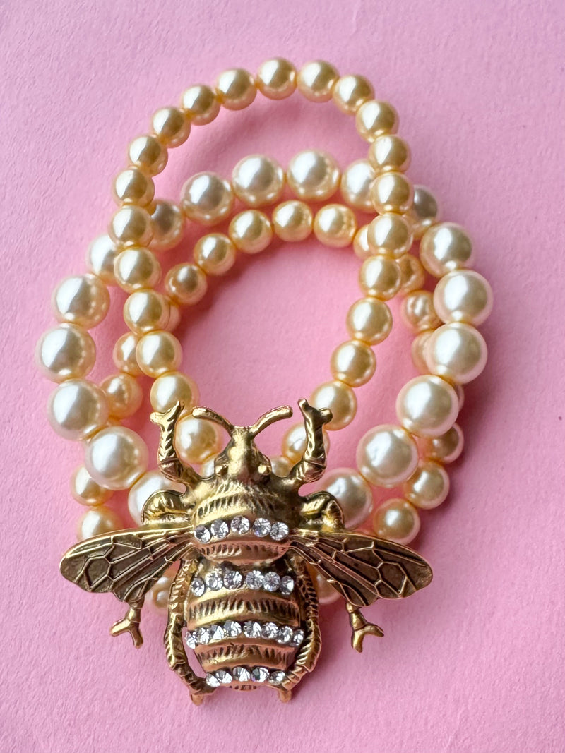 Yochi- Queen Bee Pearl Bracelet