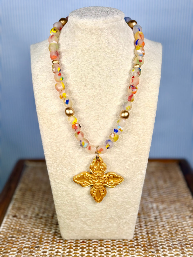 Hidden Truth- Prayers In Gold Necklace