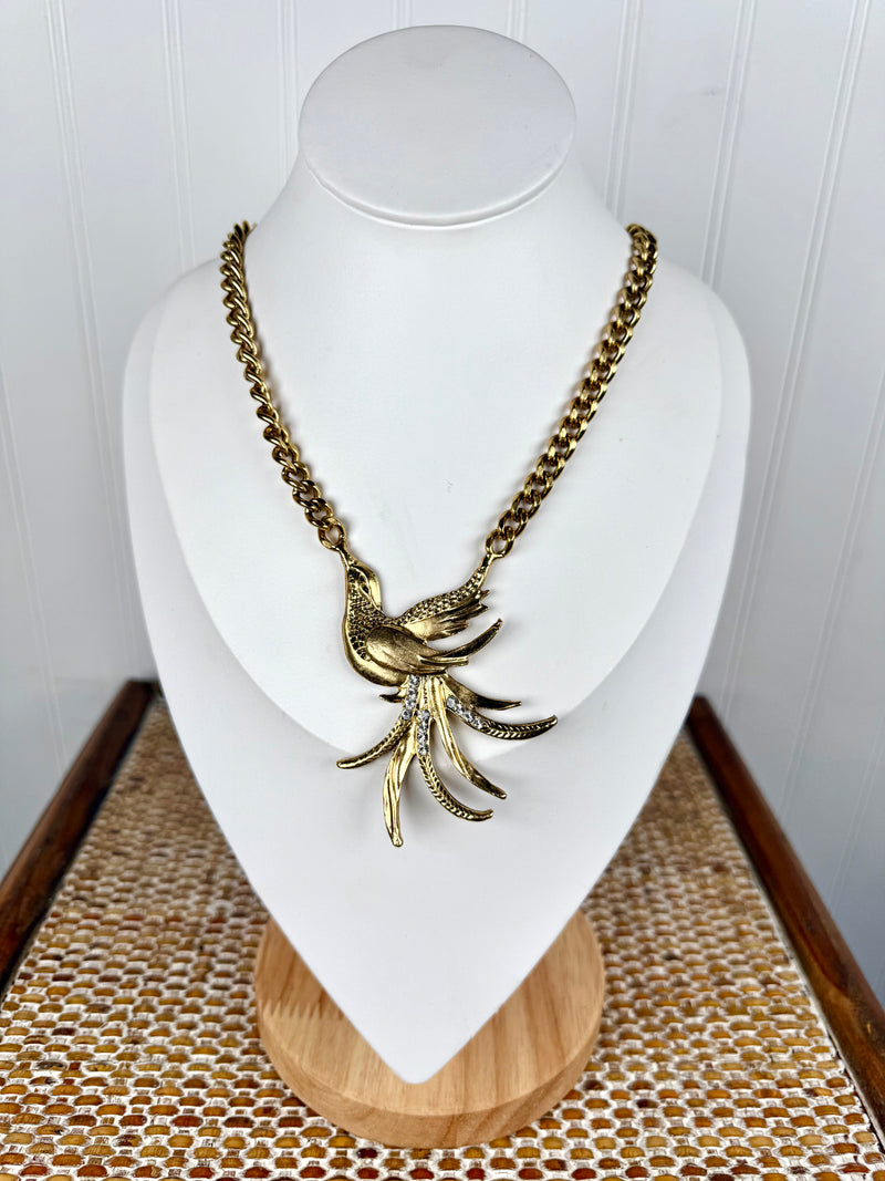 Yochi- Flying Paradise Bird Necklace