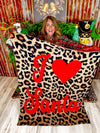 I Love Santa Throw Blanket