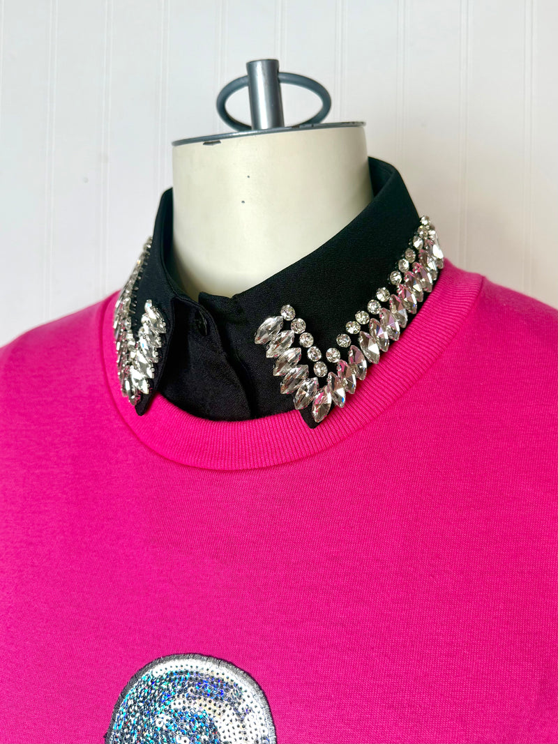 Dark Dazzle Rhinestone Collar