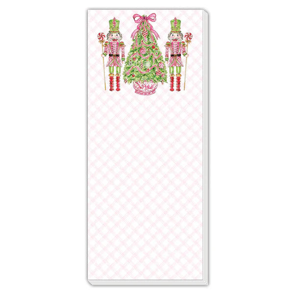 Rosanne Beck- Skinny Notepad- Pink Peppermint Nutcrackers