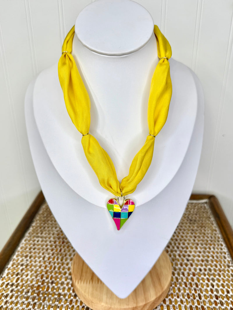 Heart Designs- Summer Loving Scarf Necklace