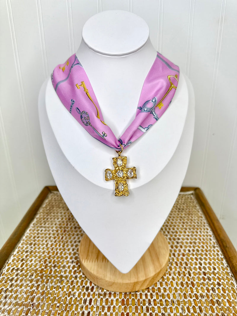 Hart Designs- Key To My Heart Scarf Necklace