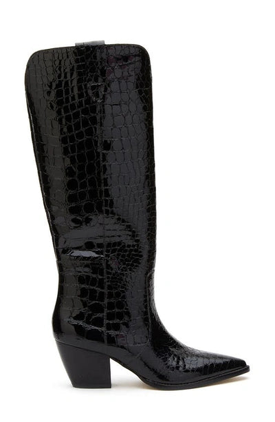 Matisse Stella Black Croc Boot