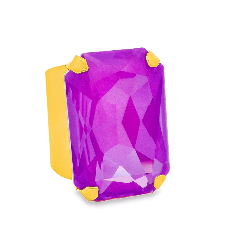 Tova- Mini Soleil Ring- Electric Purple