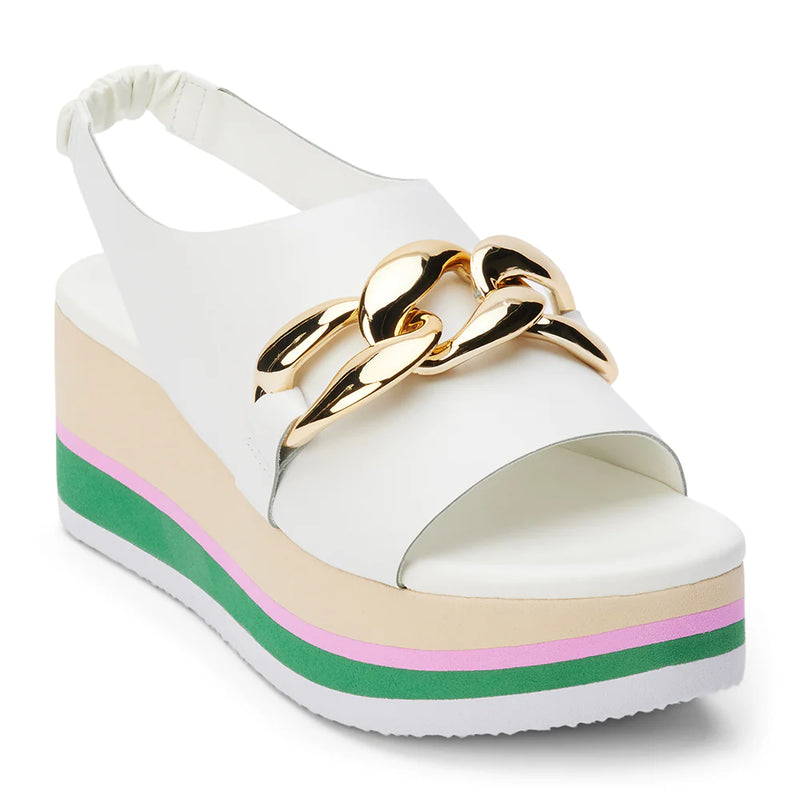 Matisse Natalia Platform Sandal- White