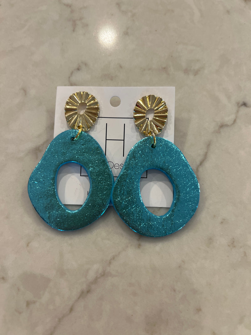 Hart Designs- Color Pop Earrings- Blue