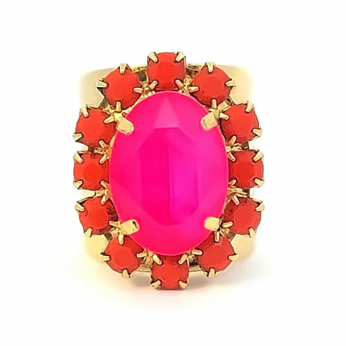 Tova- Suki Ring- Electric Pink