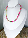 Tova- Sarina Necklace- Electric Pink