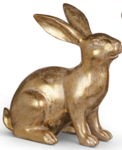 Raz - 8.5” Gold Rabbit