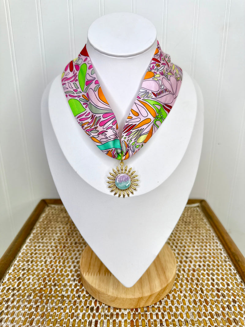 Hart Designs- Sunburst Glow Scarf Necklace