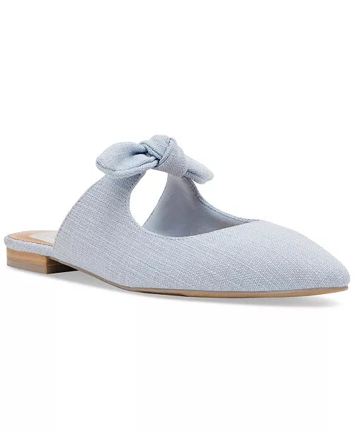 Christian Blue Bow Flats