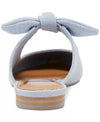 Christian Blue Bow Flats