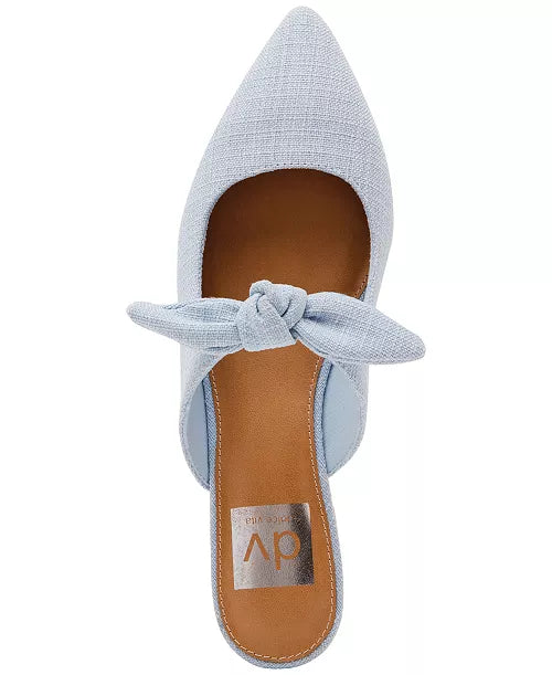 Christian Blue Bow Flats