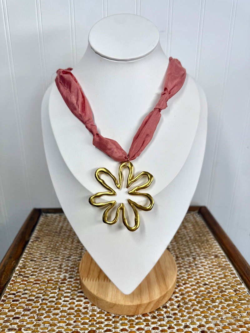 Hart Designs- Mauve Muse Scarf Necklace