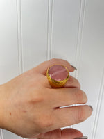Pink Crystals Ring