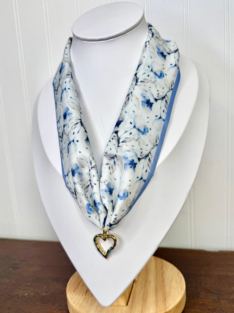 Hart Designs - Blue Me Away Scarf Necklace