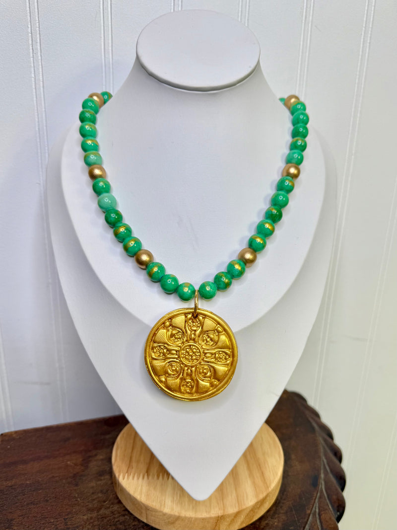 Hidden Truth- Sea of Green Necklace