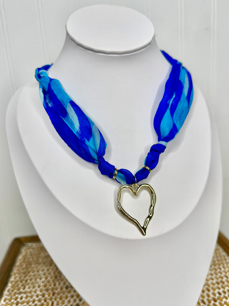 Hart Designs - Electric Summer Scarf Necklace