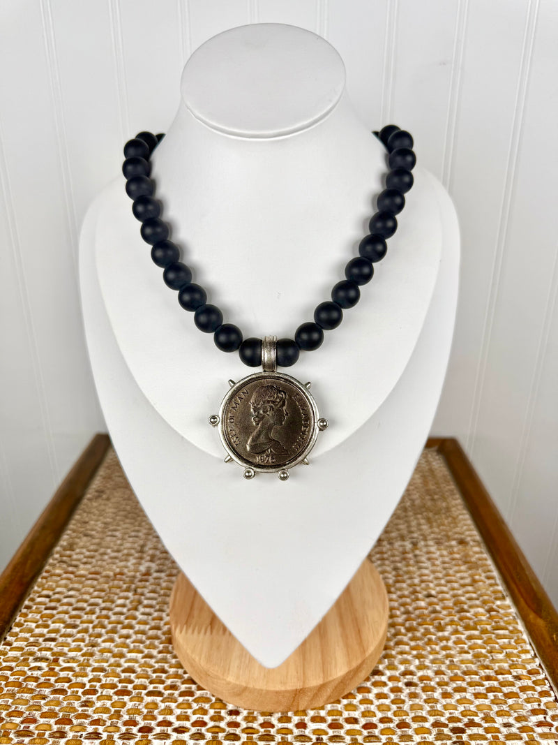 Yochi- Into The Night Coin Necklace