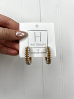 Hart Designs- Pop of Pearls Hoops