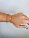 Sommer Gold Beaded Bracelet- Pearl