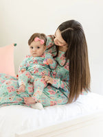 Mary Square- Baby Zipper PJ's- Home Sweet Home