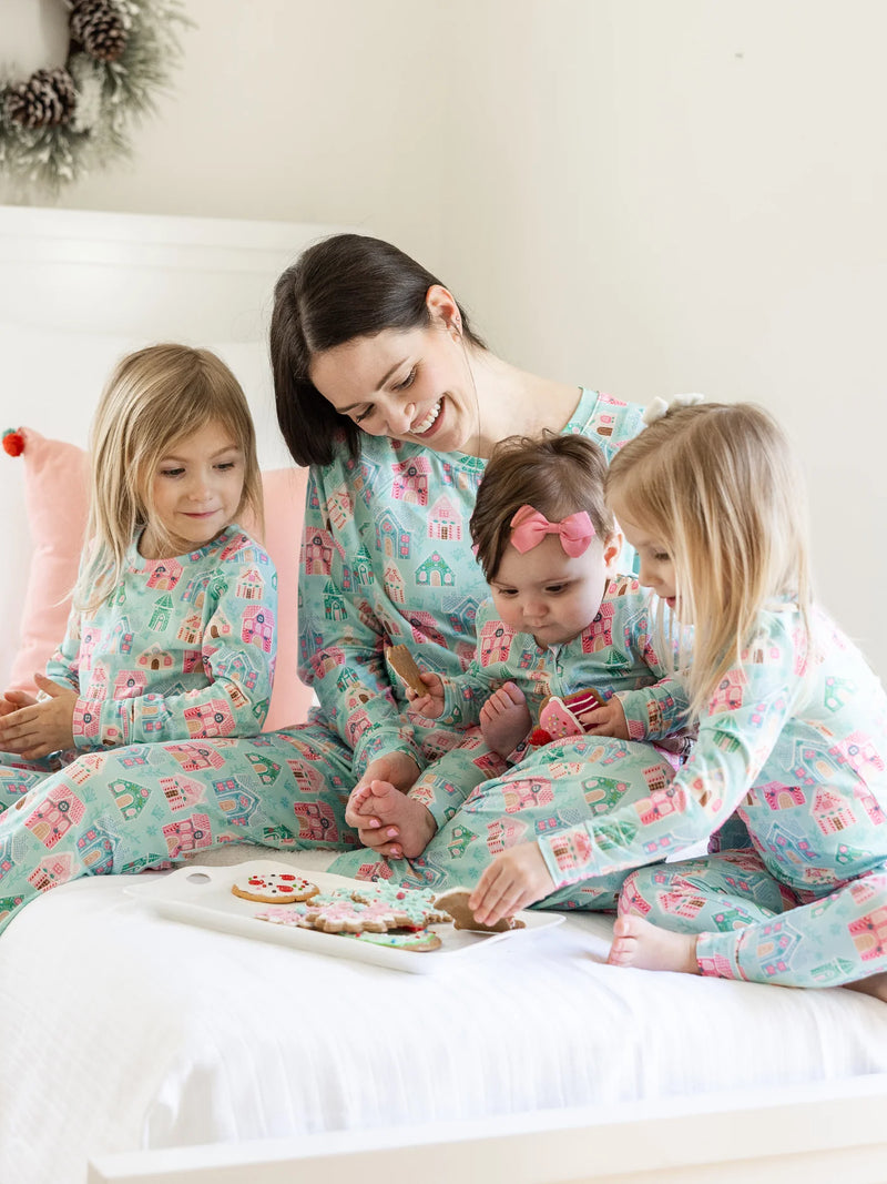 Mary Square- Baby Zipper PJ's- Home Sweet Home