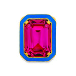 Tova- Big Dakota Ring- Neon Blue