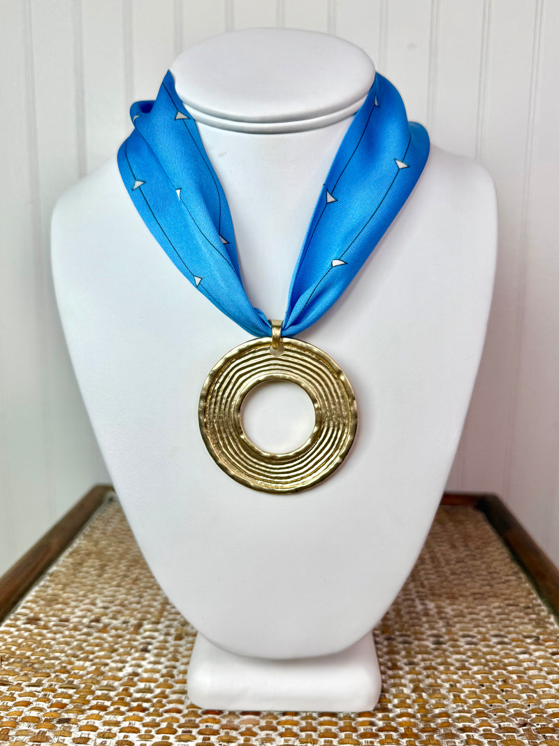 Hart Designs- Baby Blues Scarf Necklace