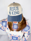 Jesus Is King Denim Hat