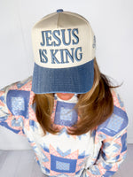 Jesus Is King Denim Hat