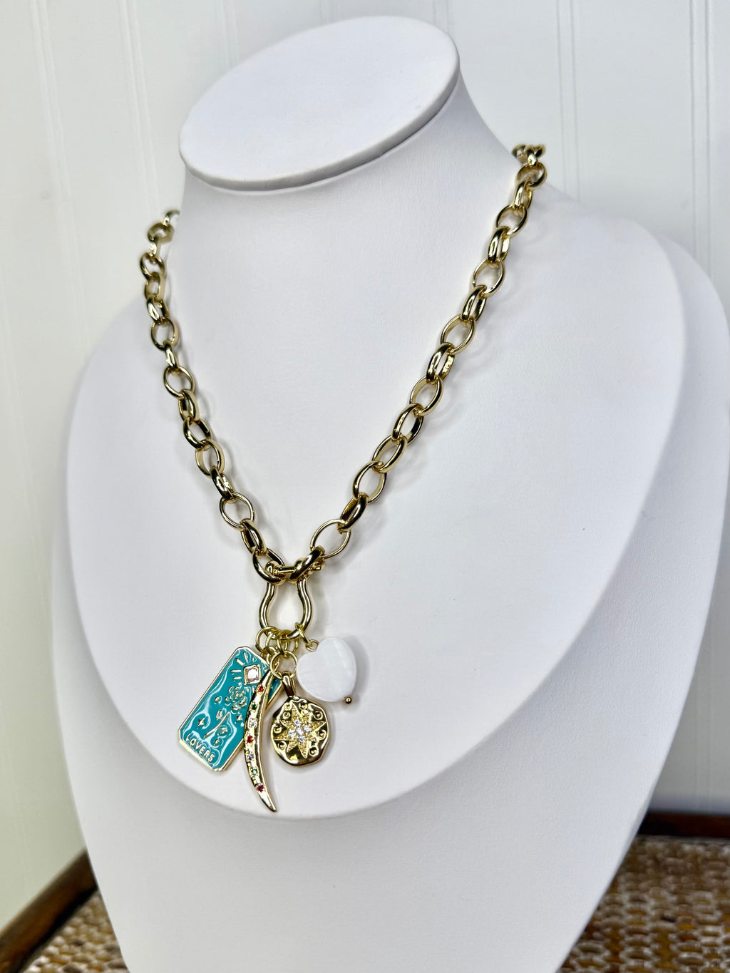 Hart Designs- Summer Sunburst Charm Necklace