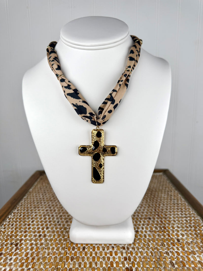 Hart Designs- Golden Grace Scarf Necklace