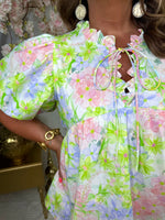 Hydrangea Floral Babydoll Top