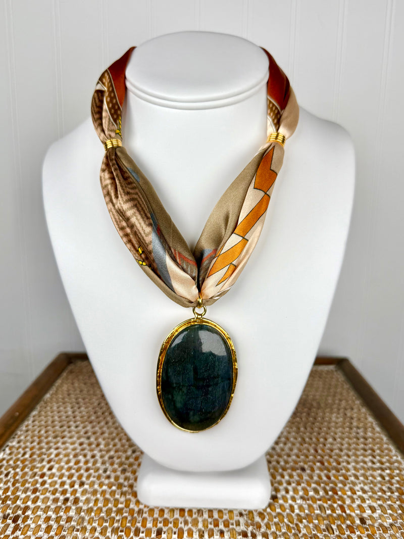 Enchanted Forest Scarf Necklace