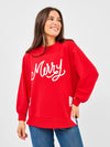 Mary Square- Lakelyn Sweatshirt- Merry Bow