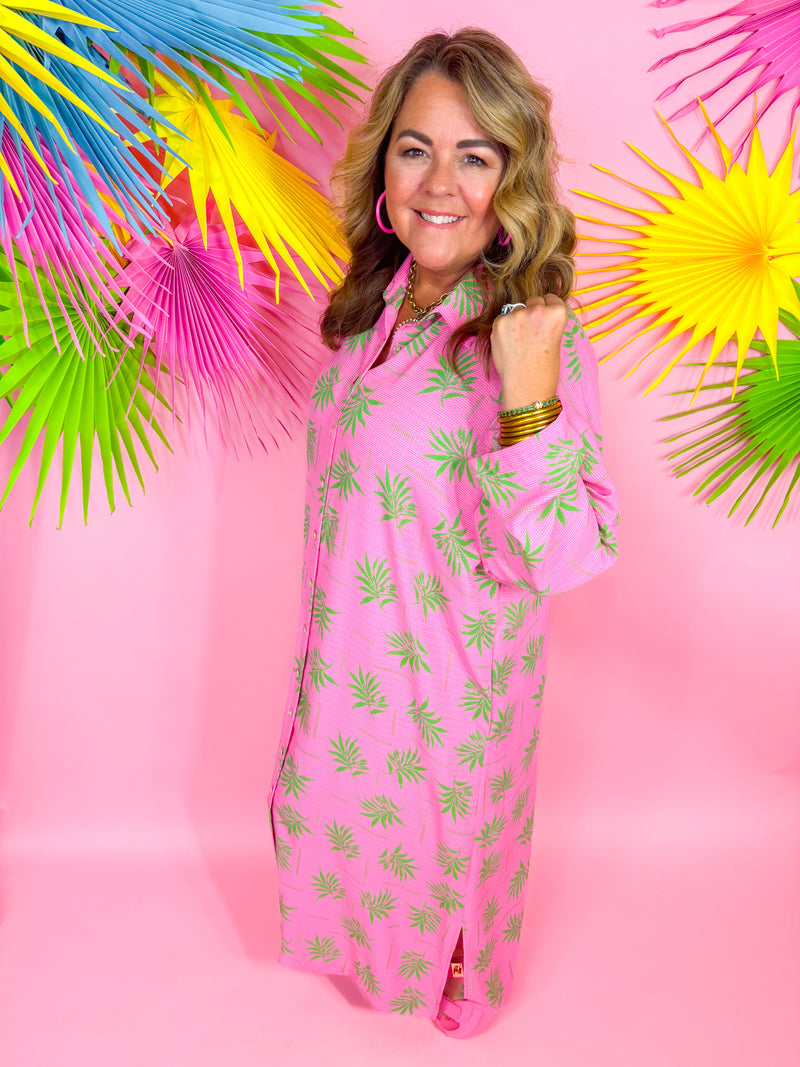 Swaying Palms Maxi Dress