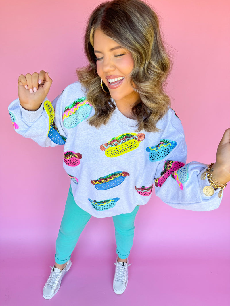 Queen of Sparkles Hotdog Sweatshirt