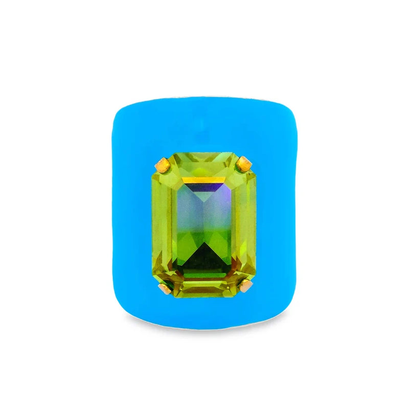 TOVA: Mini Roddy Ring-Turquoise/Peridot