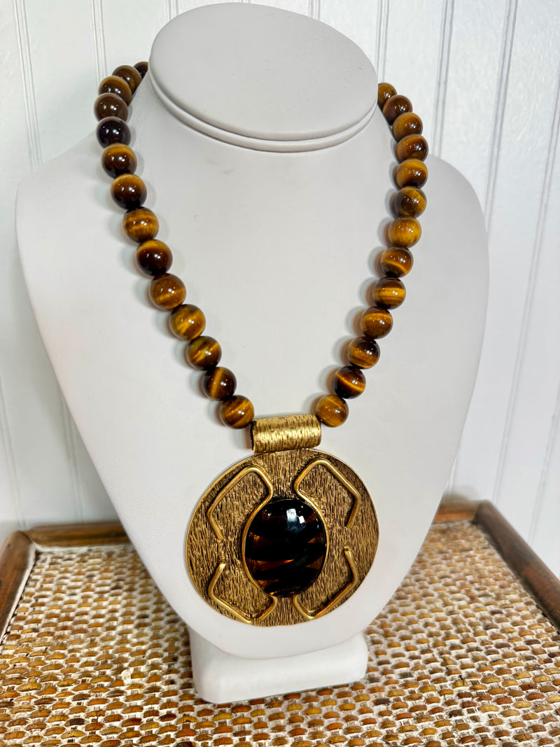 Yochi- Tiger Eye Necklace