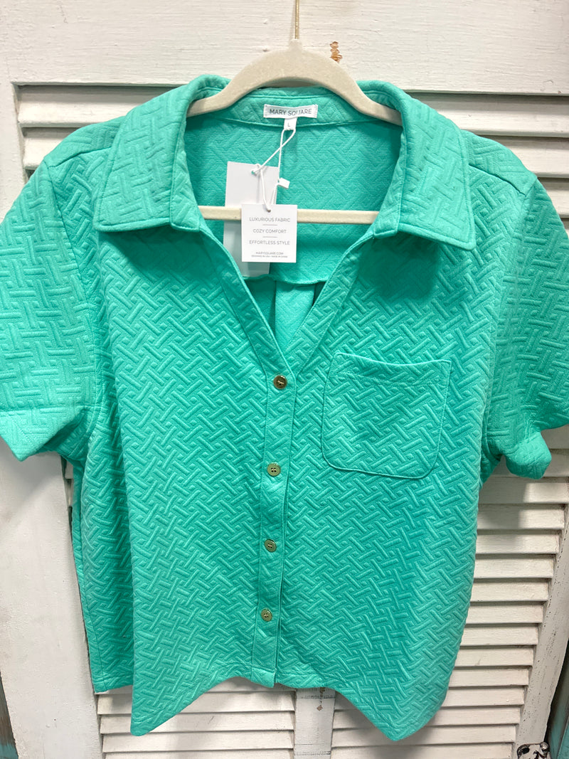 Teal Today Top