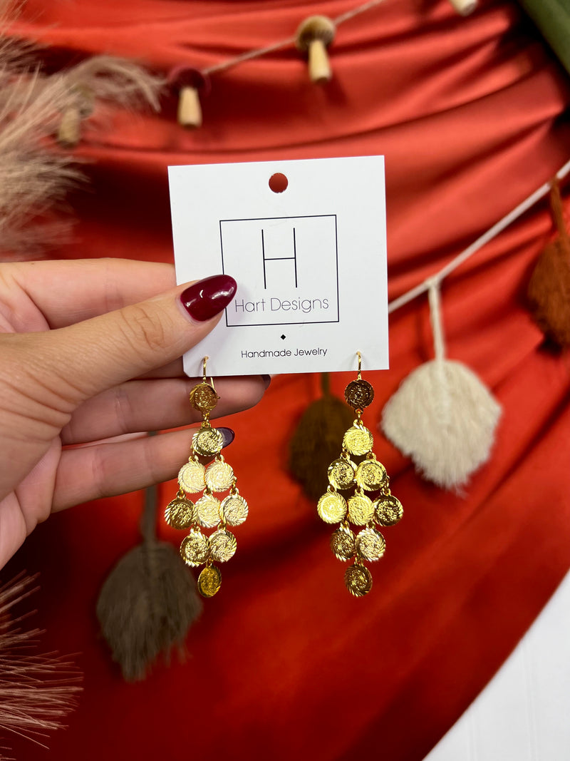 Hart Designs- Golden Treasure Earrings