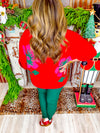 Festive Florals Sweater Top