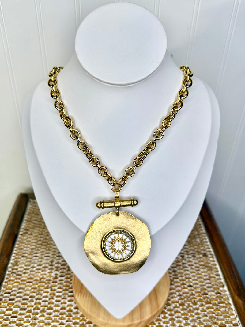 Yochi- Sundial Necklace